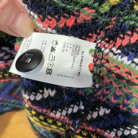 Cardigan, multi-color, Aldomartins. Pristine. Size L - Picture 7 of 8